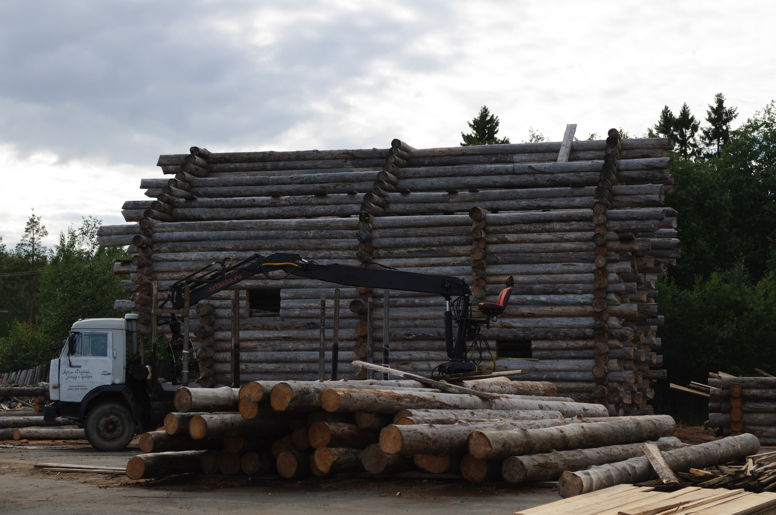 Проект недели: Баня из сухостойной сосны