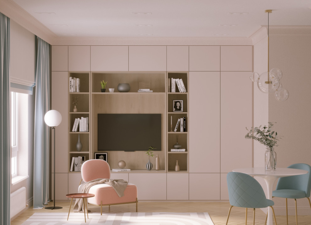 Дизайн-проект однокомнатной квартиры 40 м2 - «Летний бриз»