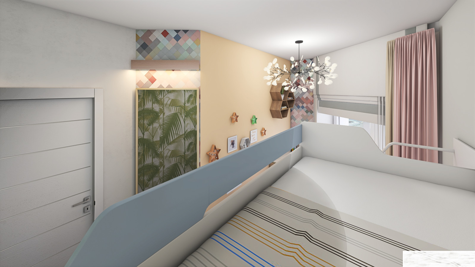 как переделать одну комнату с двумя окнами на две?