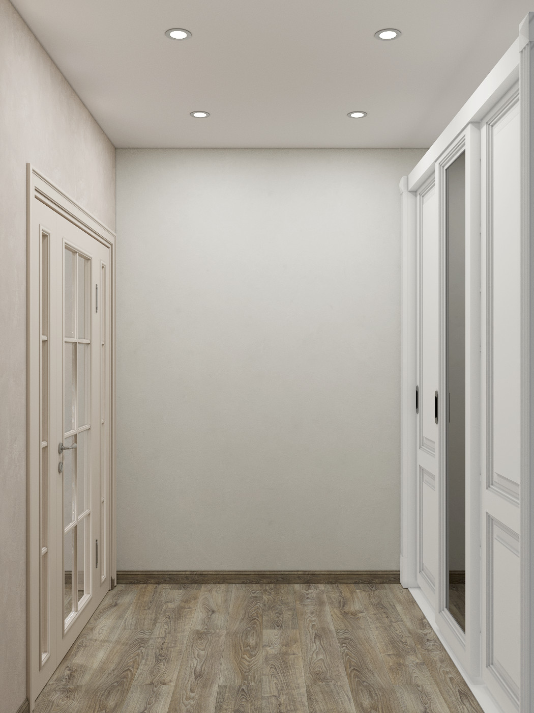 Обложка проекта: Визуализация интерьера в доме из бруса