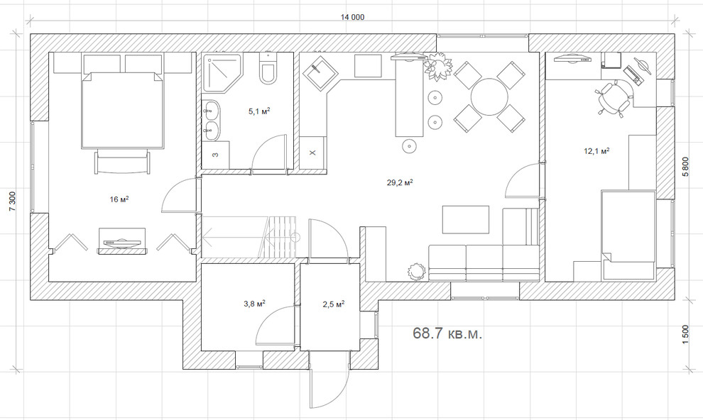 Home in the Woods, project home 68 s/m