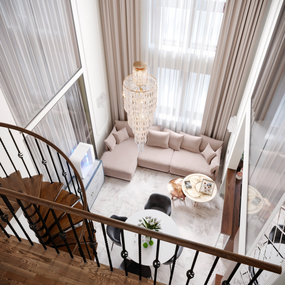 Дизайн-проект двухуровневой квартиры. 111,37 кв.м