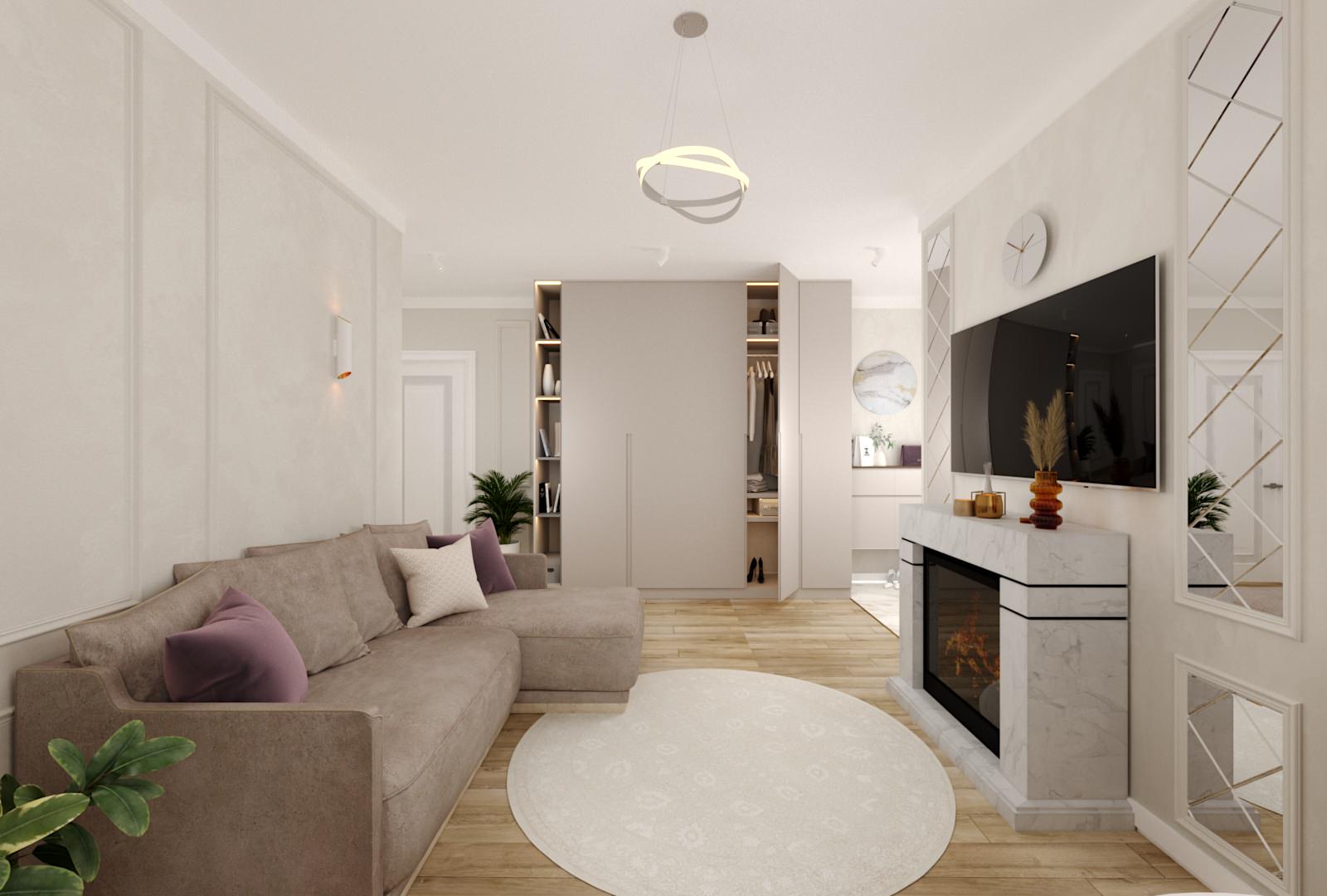 Проект квартиры 75 кв.м г.Тюмень