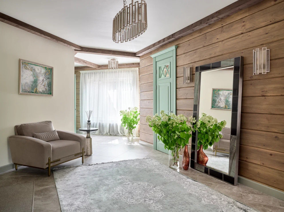 Дом из клееного бруса в стиле шале