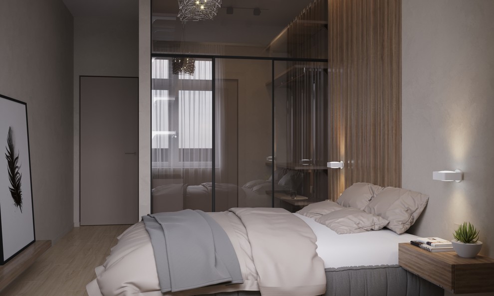 raumplus в интерьере спальни московской квартиры