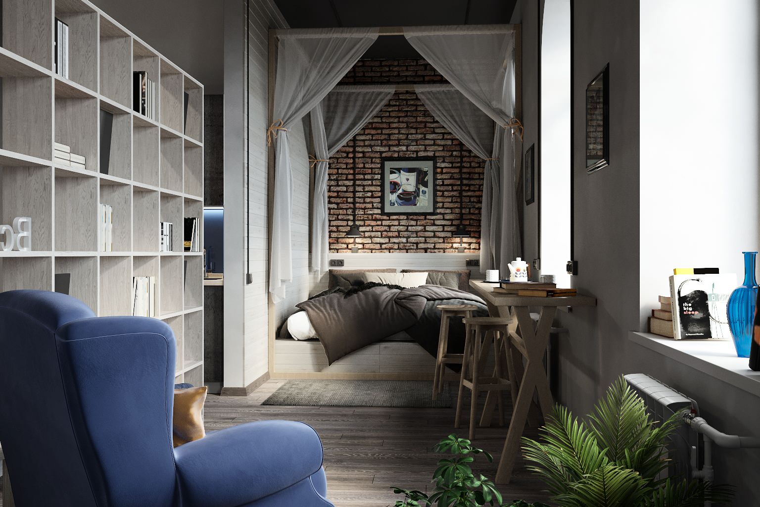 Студия в стиле лофт