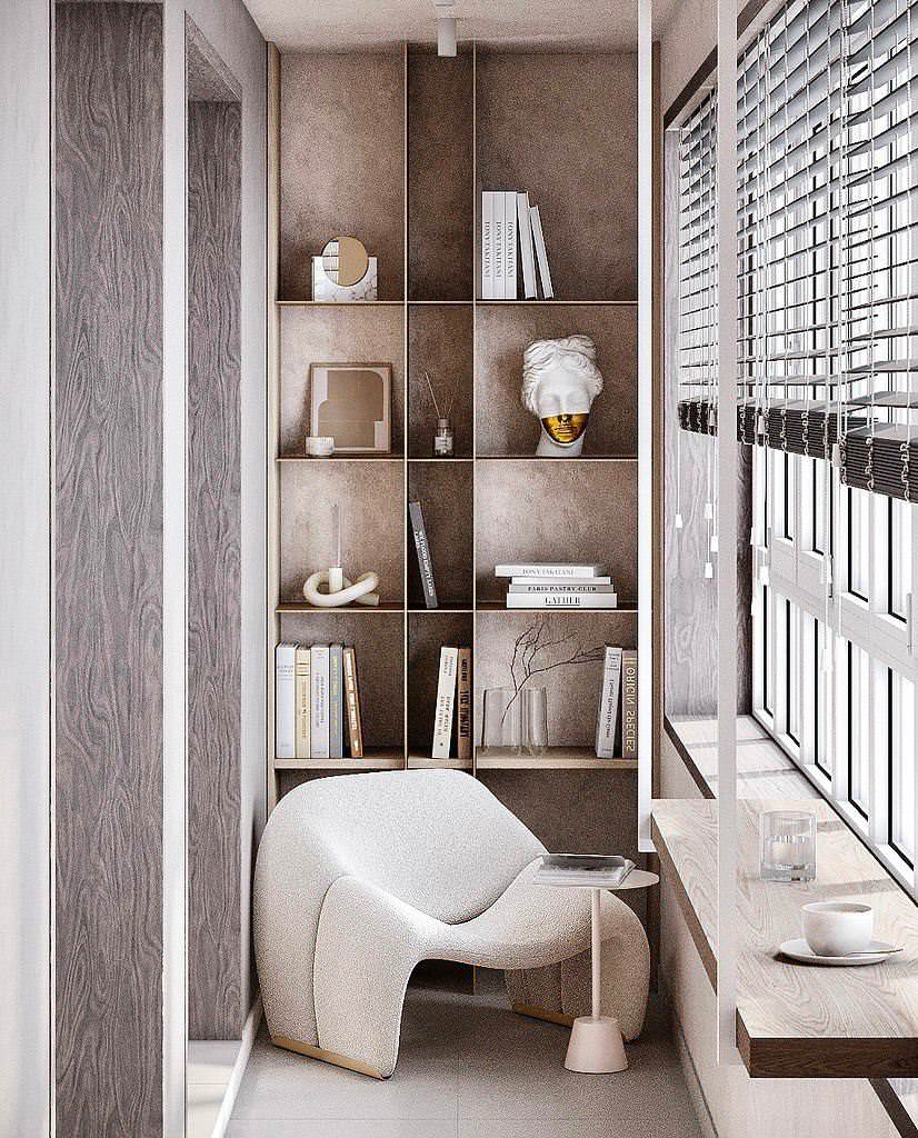 Минималистичная квартира в стиле джапанди, 100 м2