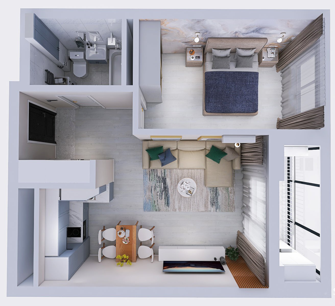 2-х комнатная квартира ЖК Яркий