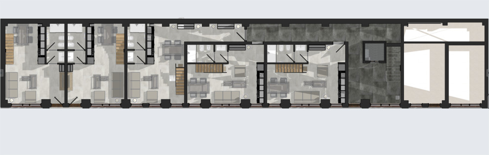 Il progetto di affitto a breve termine di un appartamento commerciale di lusso.