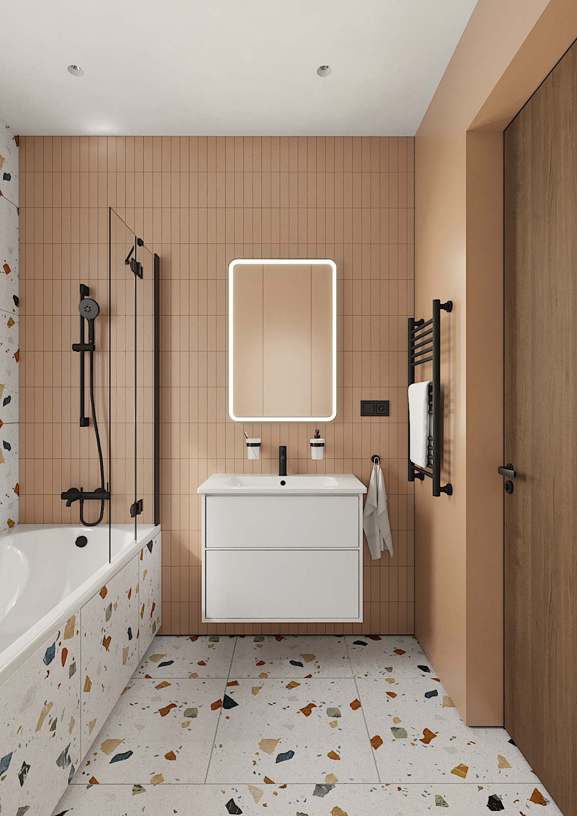 Дом с мансардой в современном стиле