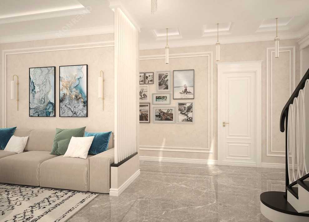 Гостиная дома в пригороде Краснодара