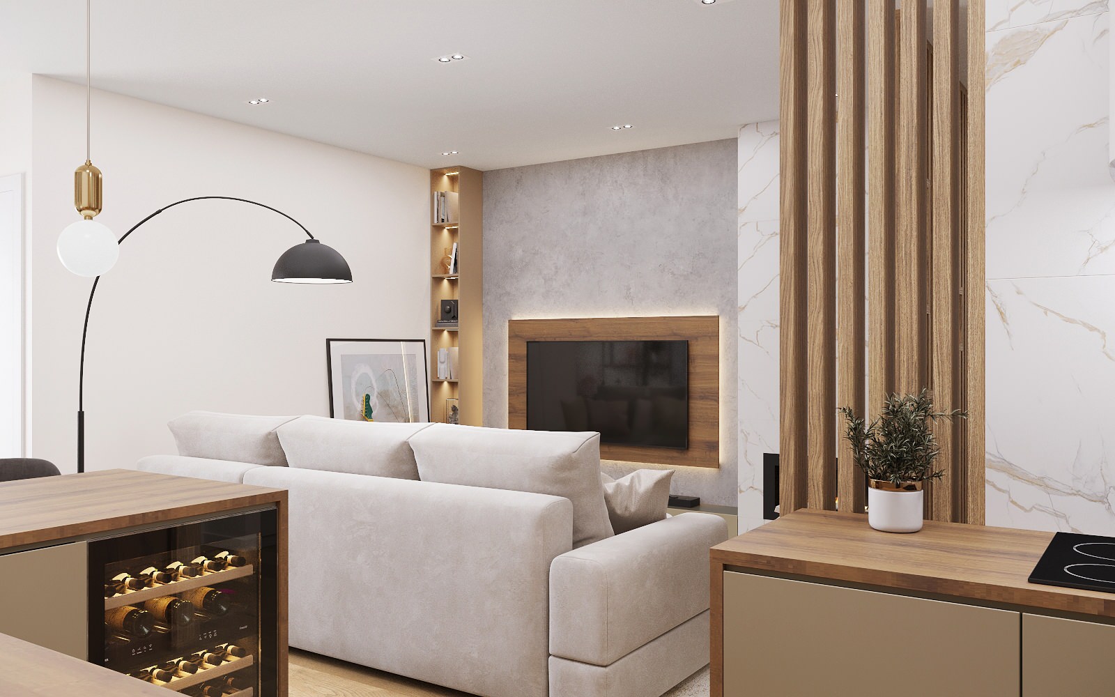 Современная квартира в ЖК "Флагман"