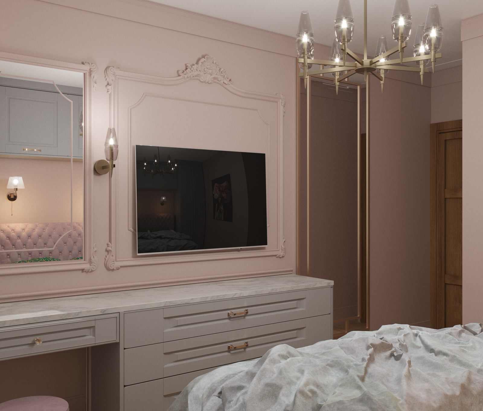 Нежная комната для девушки