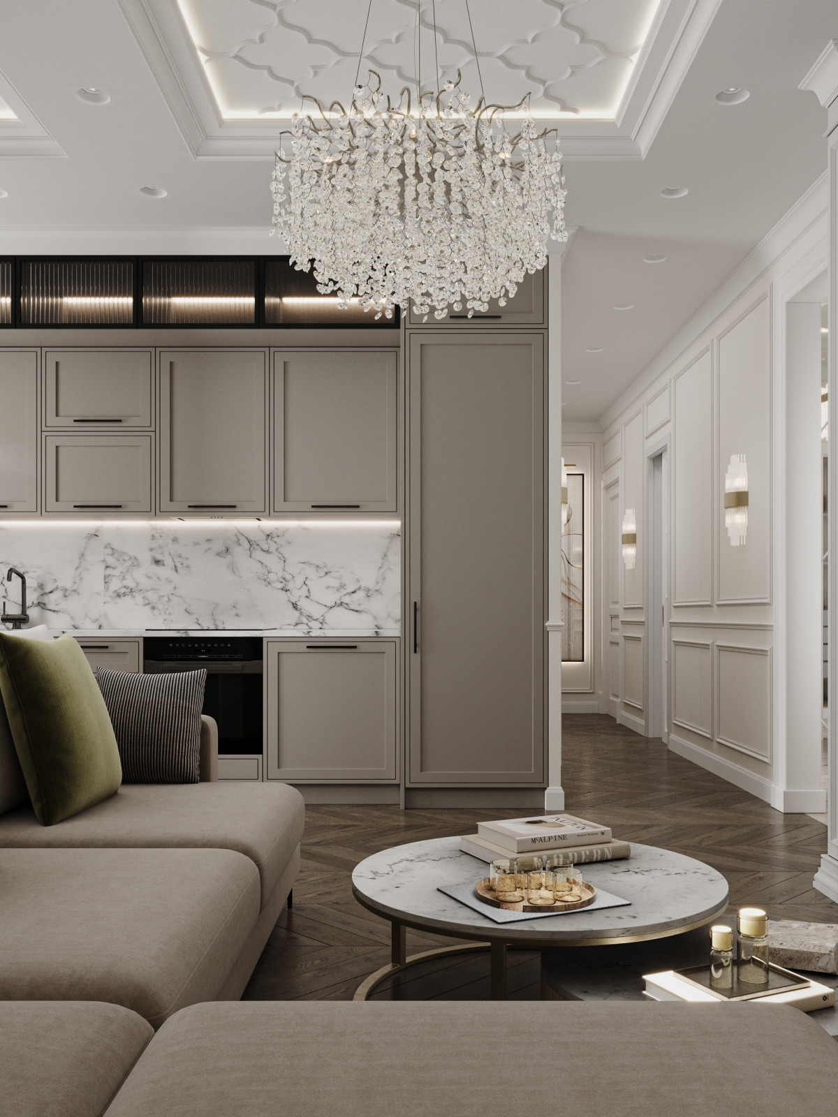 Квартира 128 м² в современном стиле
