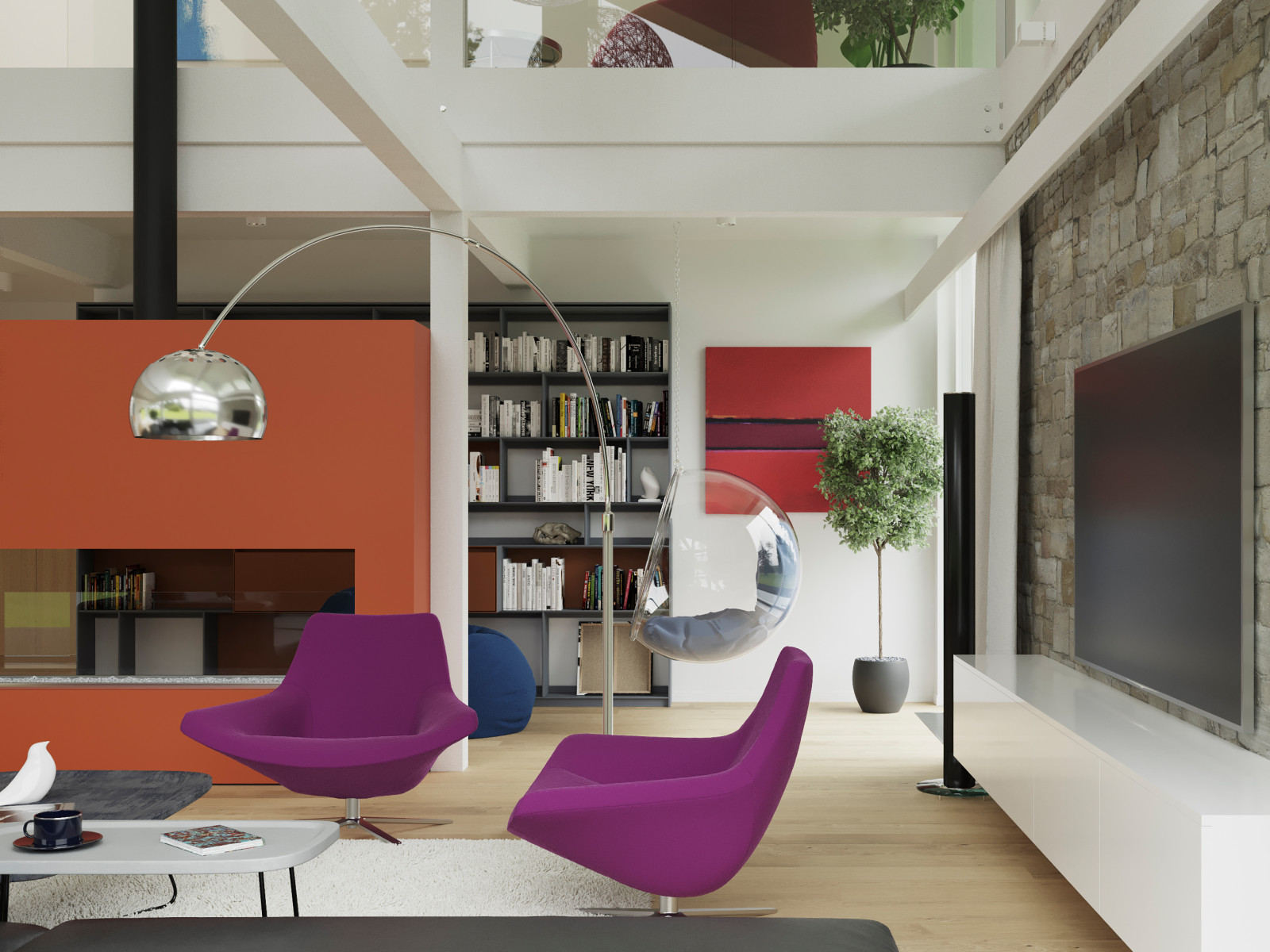 Дом с красным камином