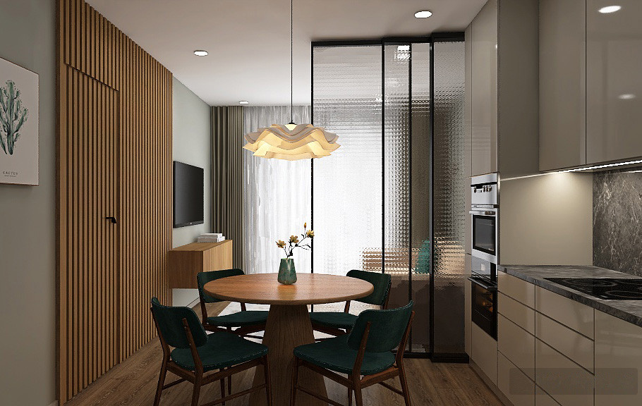 Проект трехкомнатной квартиры 66,8 кв.м.