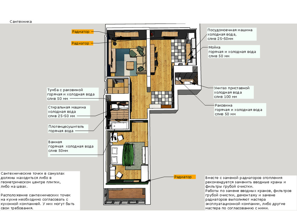 Скандинавский интерьер для молодой семейной пары