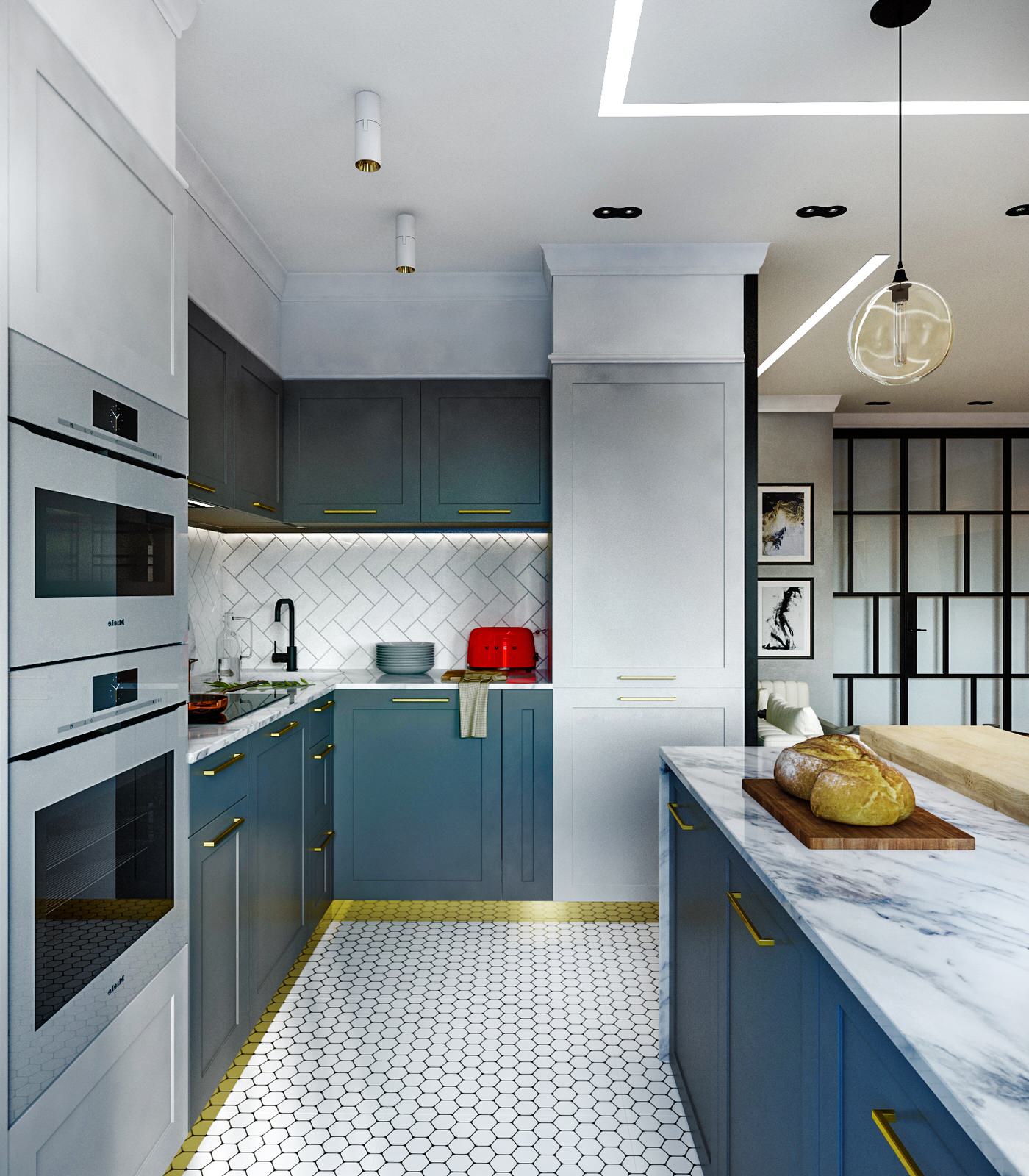 Тридцать оттенков серого в интерьере квартиры ЖК "Сердце Каспия"