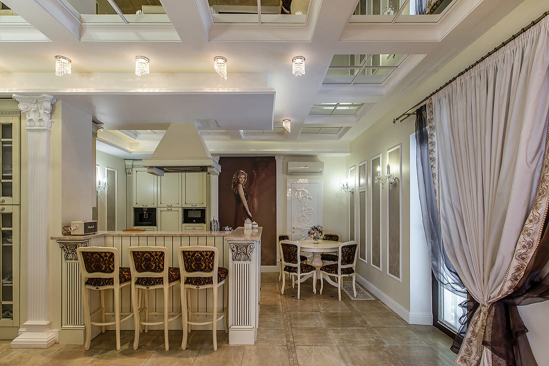 Ремонт кухни в классическом стиле. Фото 2018