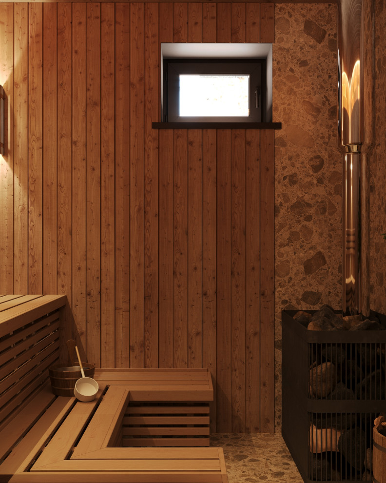 Проект Дома отдыха с сауной, расположенного под Санкт-Петербургом