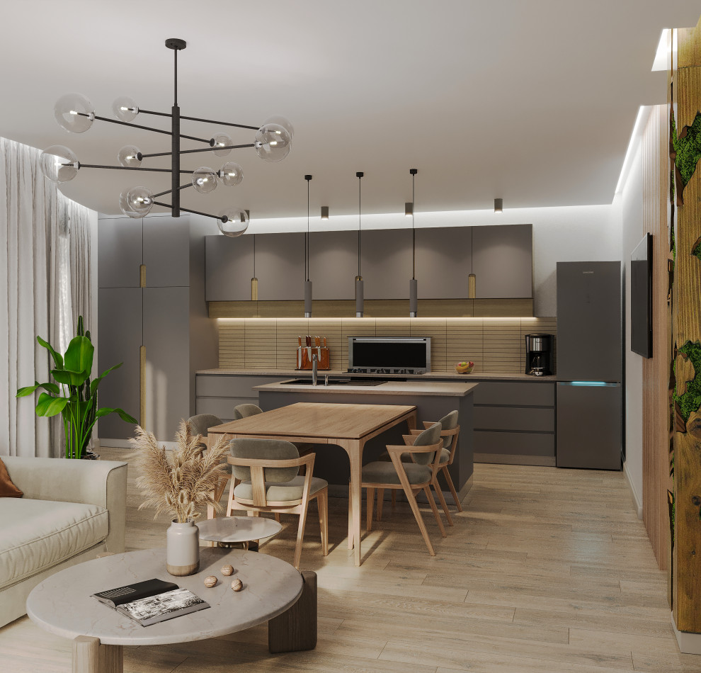 Обложка проекта: Проект интерьеров пентхауса.