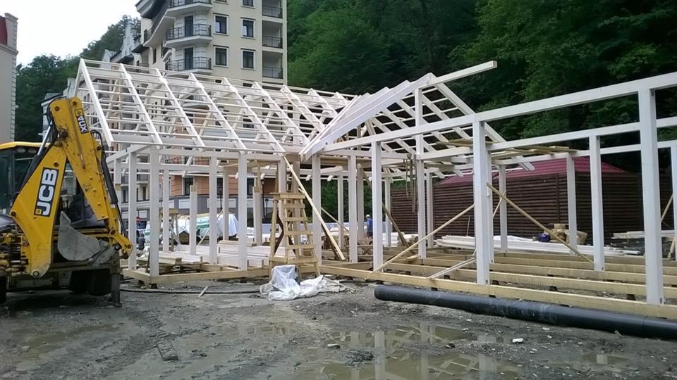 Обложка проекта: Кафе на реке Мзымта