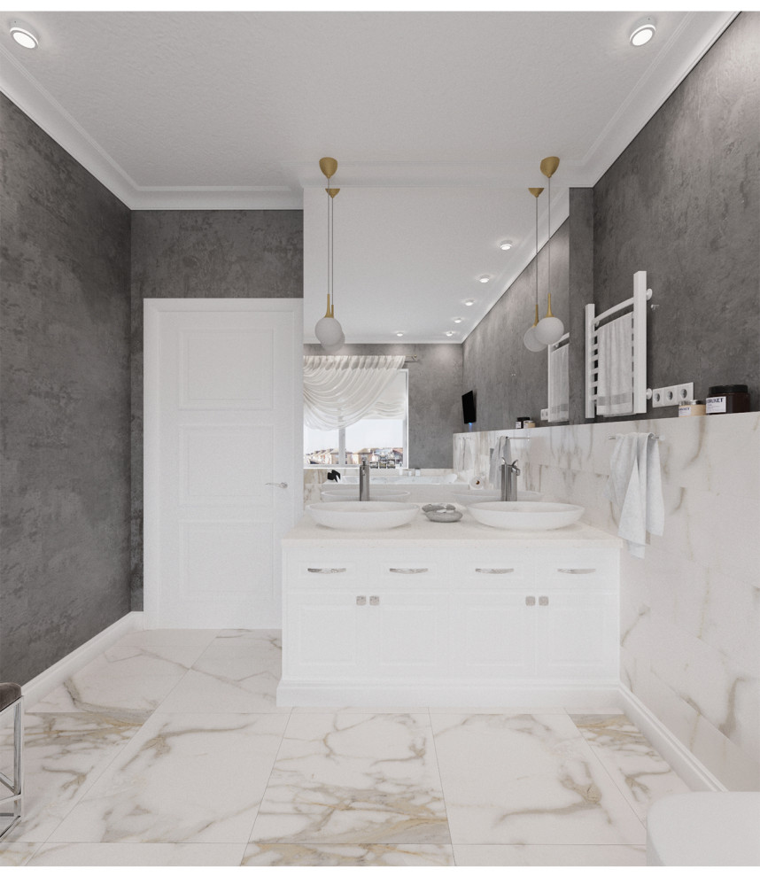 Двухуровневая квартира в стиле Ар-деко