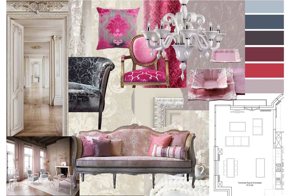 Квартира к классическом стиле нео-барокко