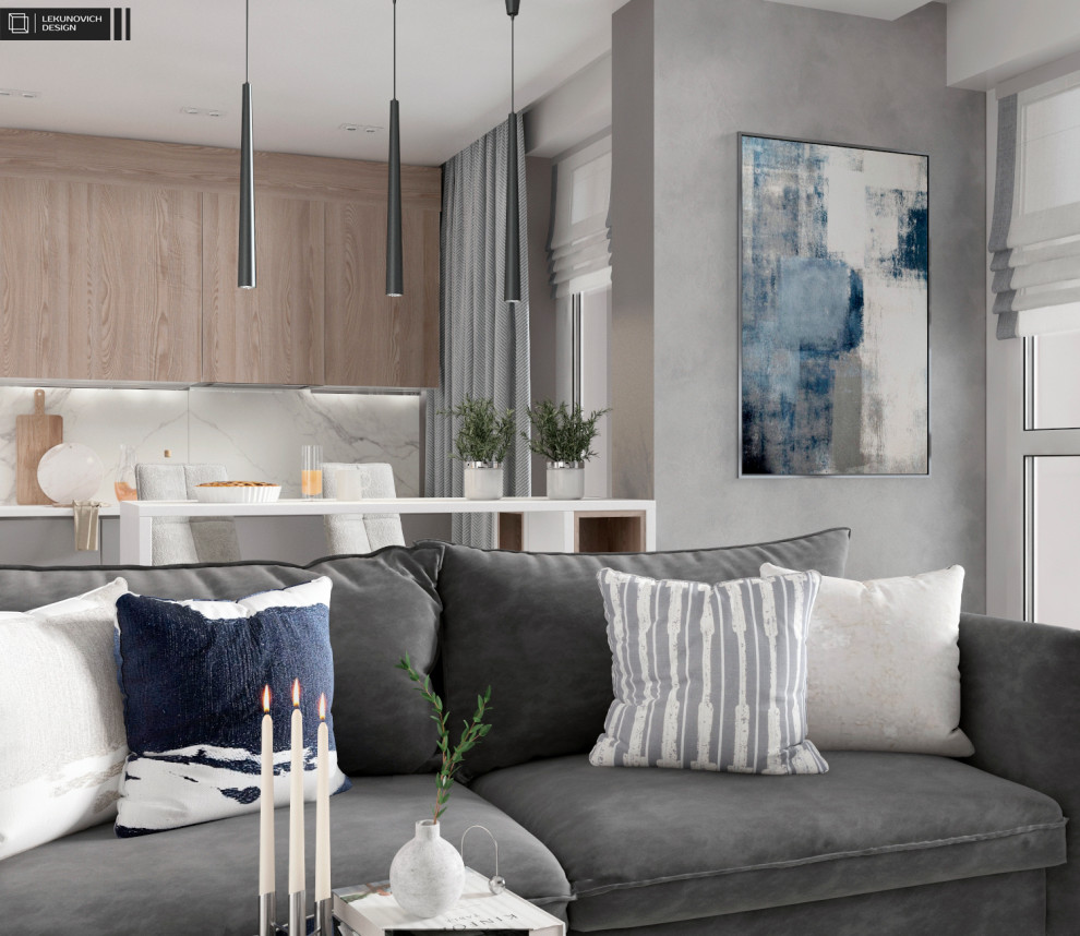 Дизайн квартиры ЖК "Минск Мир" г. Минск 43 м2