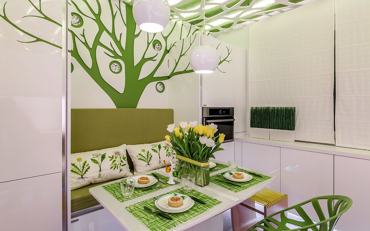 Кухня под яблоней