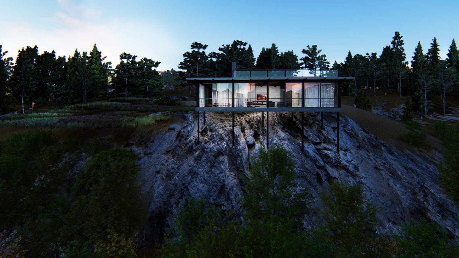 Дом на скале в г. Бахчисарай