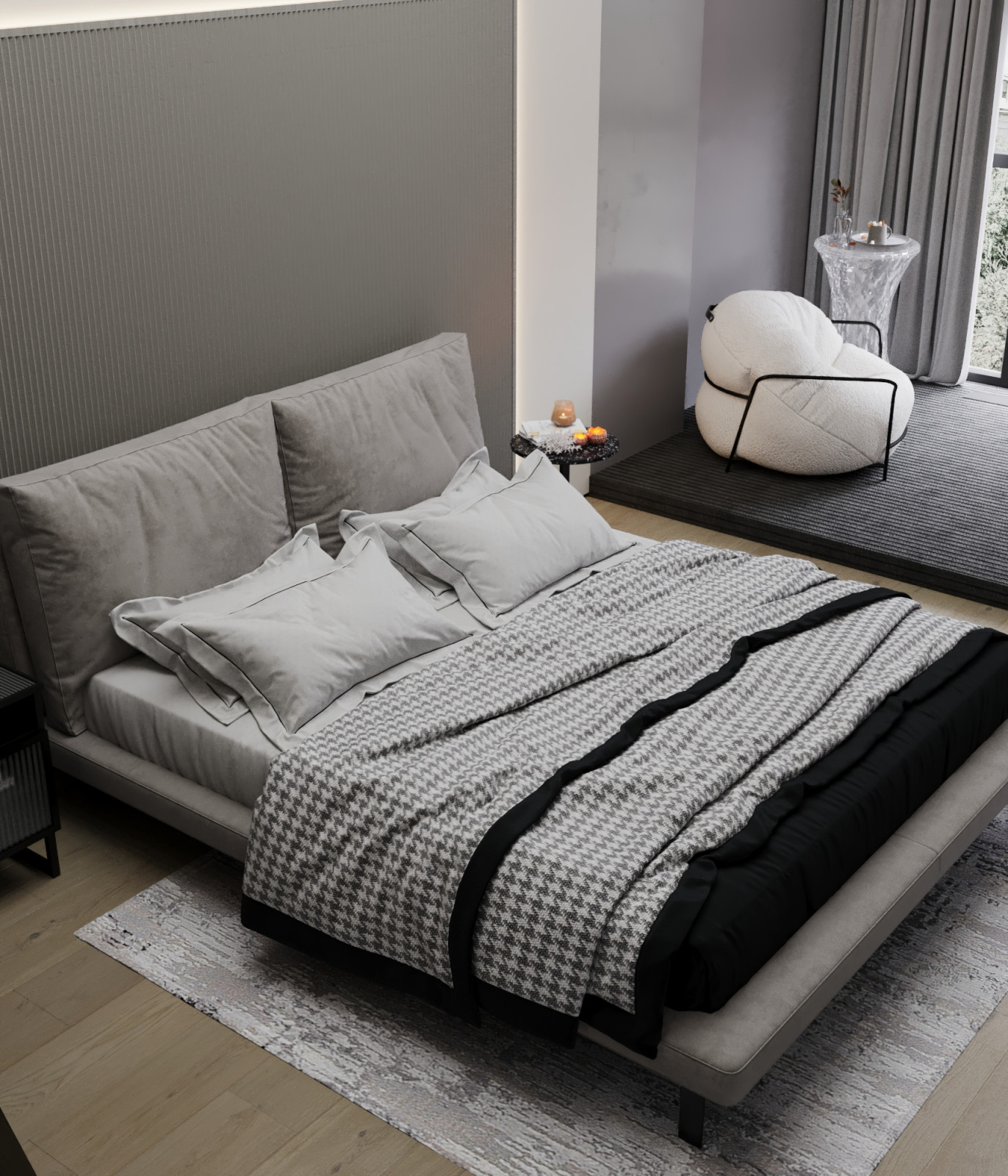 Квартира в серых тонах