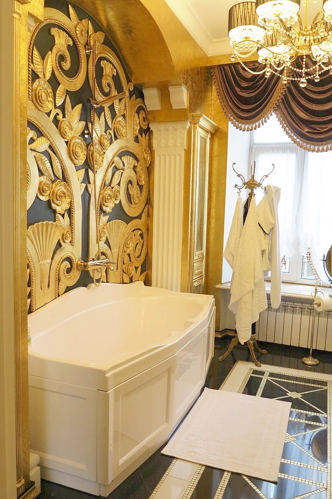 Ванная в стиле Ар-Деко.