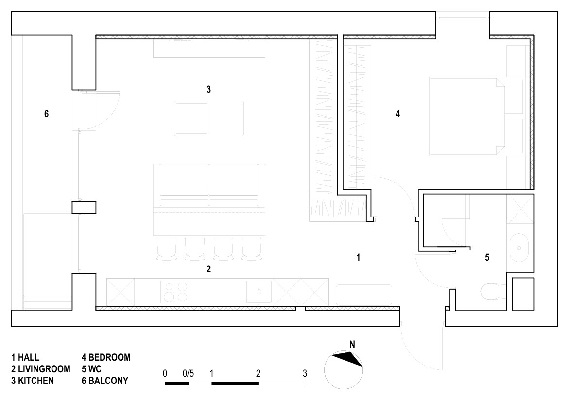 Houzz Украина: Функциональная квартира для девушки с двумя котами