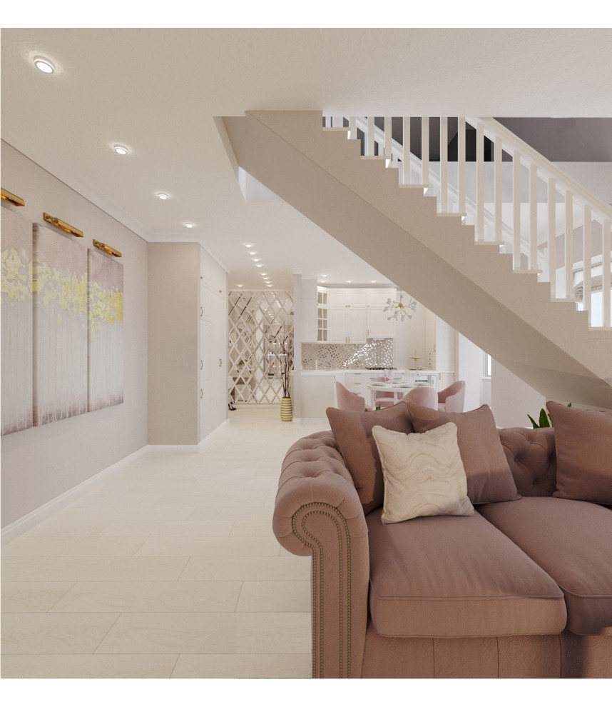 Двухуровневая квартира в стиле Ар-деко