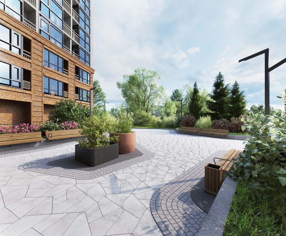 Благоустройство ЖК "НОРМАНДИЯ НЕМАН", СК "СТРИЖИ", Новосибирск