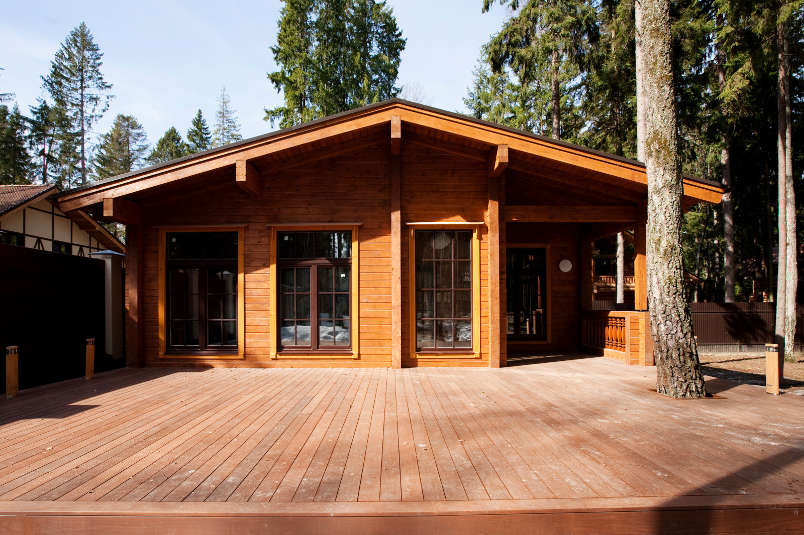 Баня в доме из клееного бруса