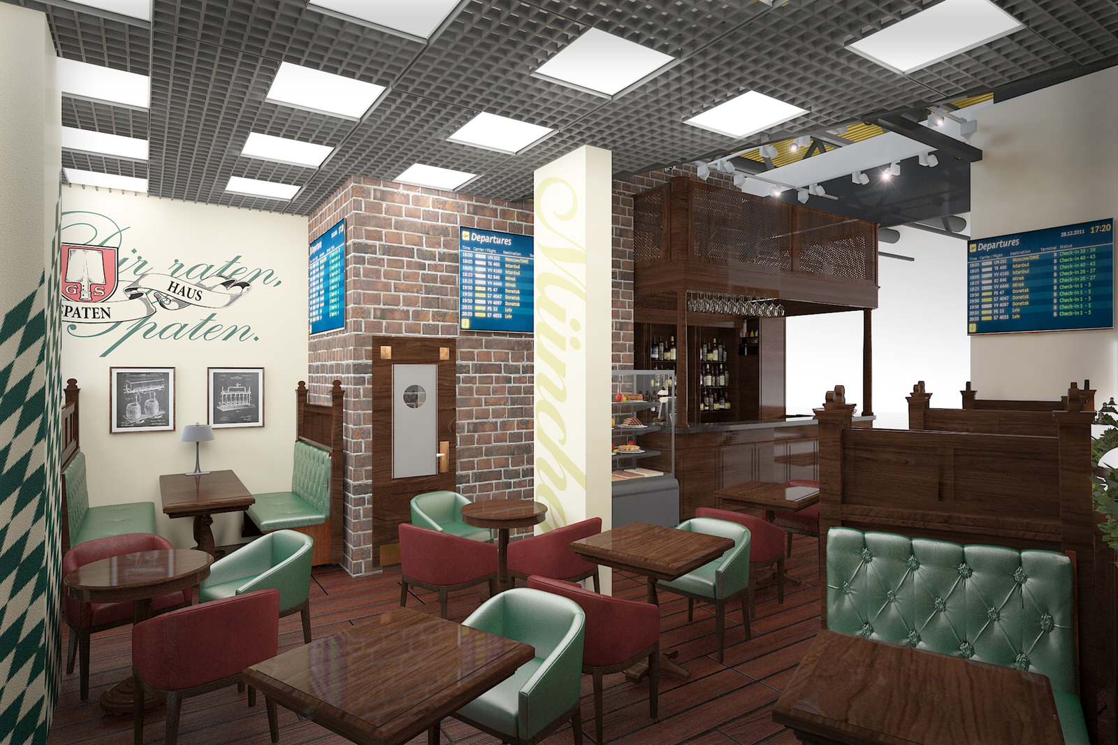 Международный аэропорт «Шереметьево» Терминал С "SPATEN HAUS" площадью 90,0м2