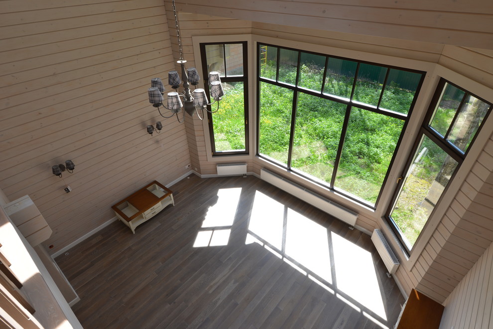 Деревянные окна в домах из клееного бруса