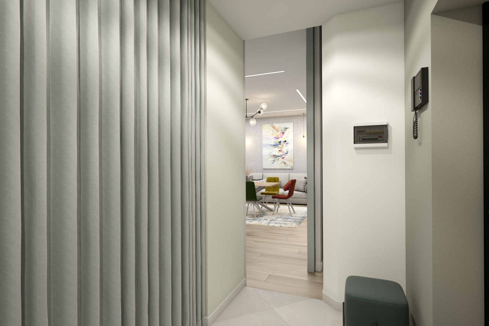 Обложка проекта: Трёхкомнатная квартира. 85 кв.м.