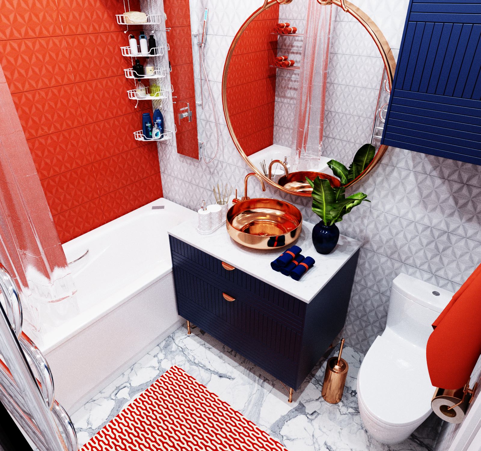 Обложка проекта: Дизайн санузла в ЖК "Вертикаль" г. Тула