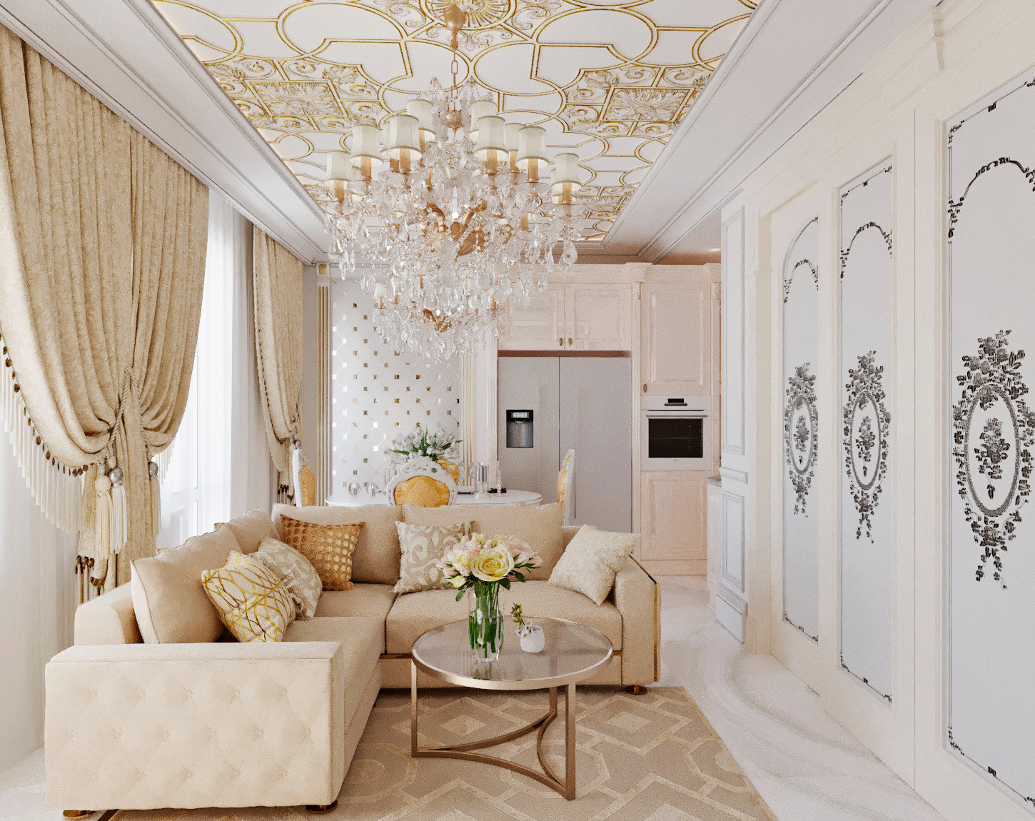 Ренессанс в квартире 100 м2