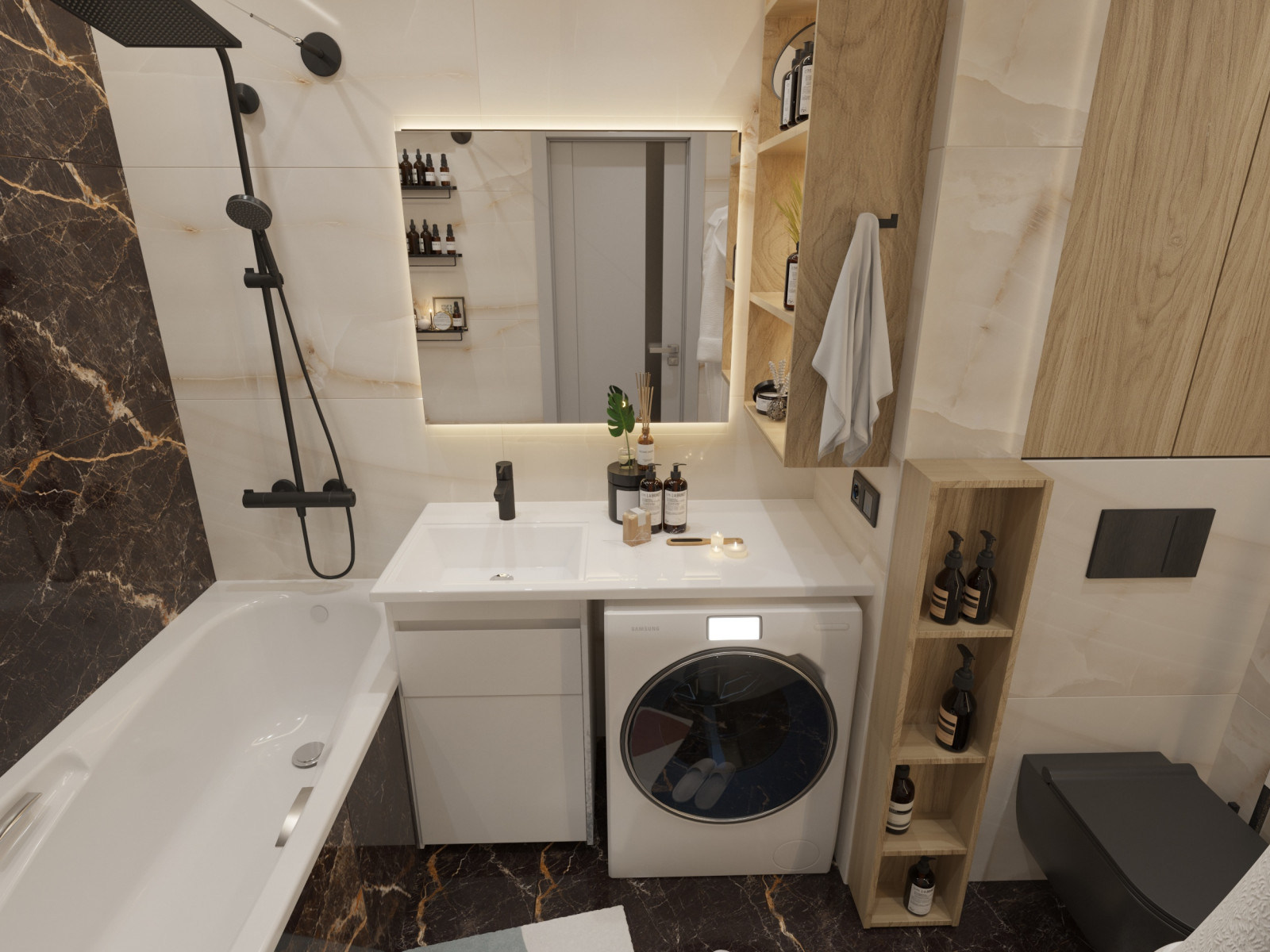 Дизайн проект ванной