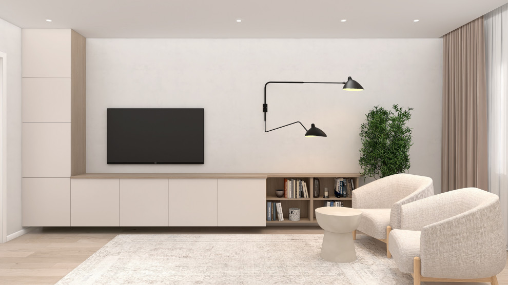 Трёхкомнатная квартира для любителей природы и минимализма