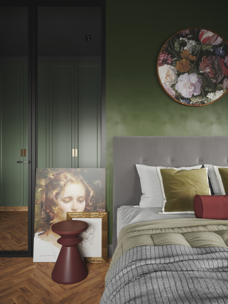 Дизайн проект спальни для искусствоведов