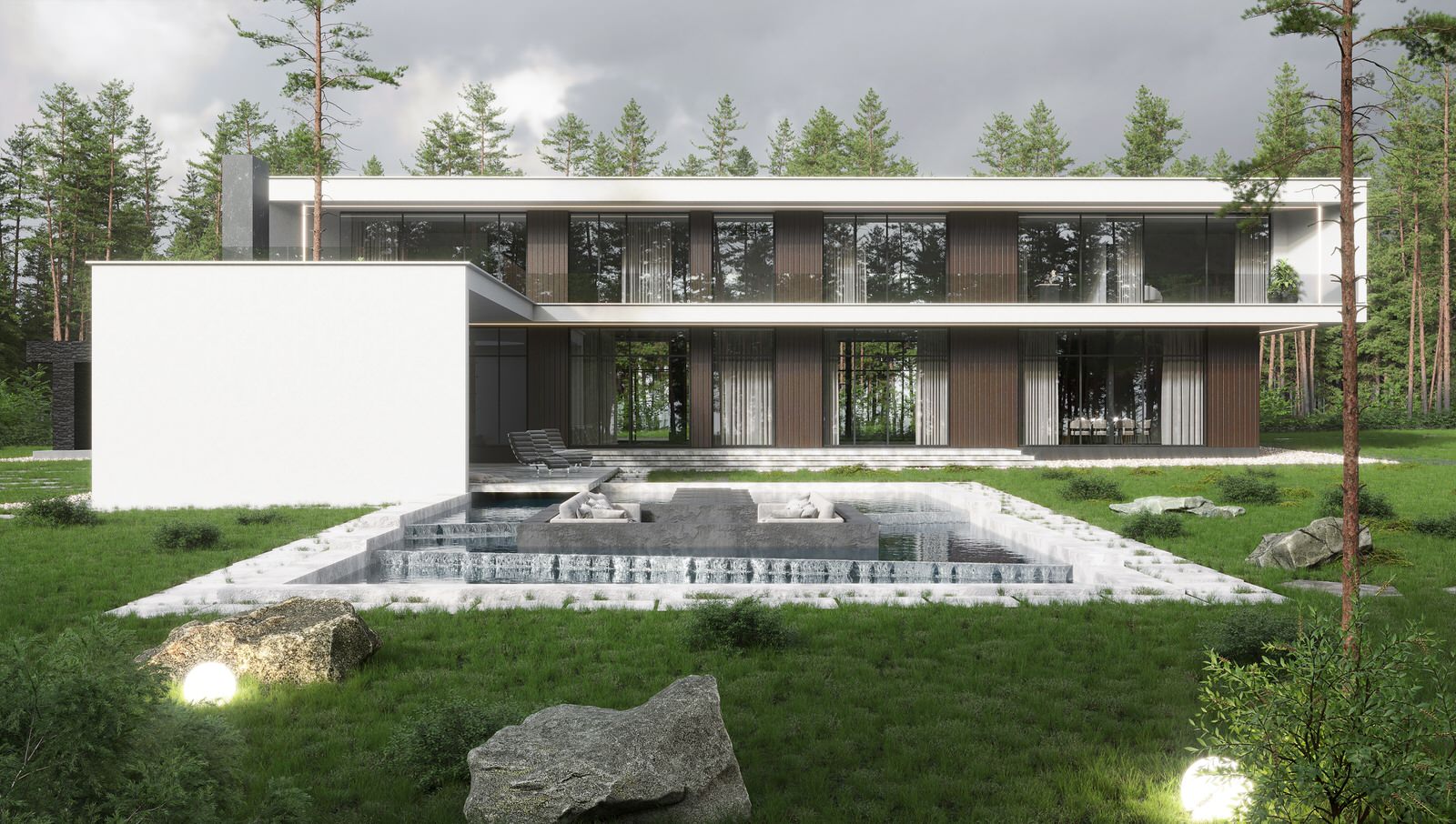 Дом в стиле минимализм в 591 м.кв