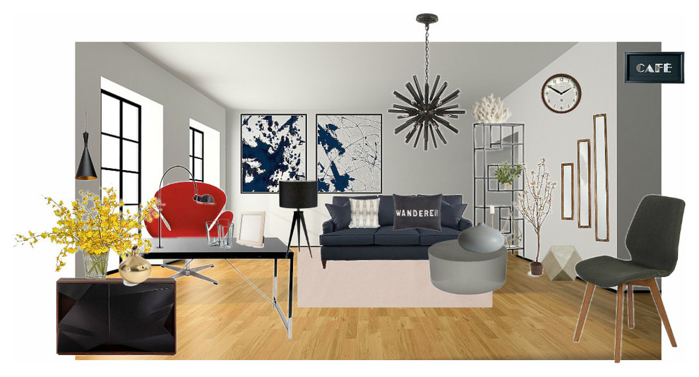 Обложка проекта: Дизайн кабинета/ рабочей зоны