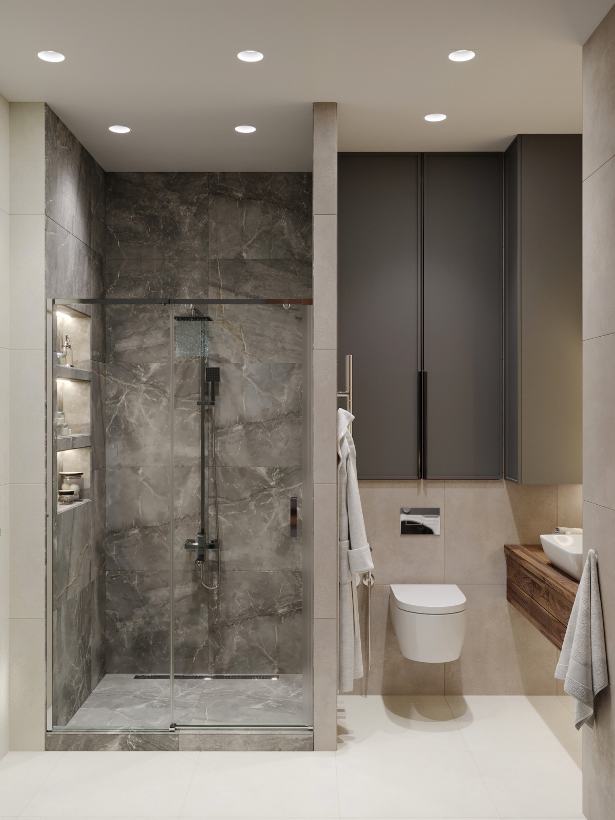 Квартира в серых тонах