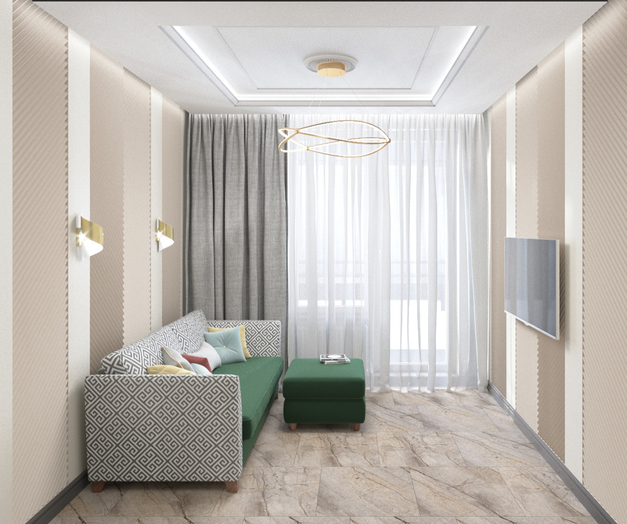 Квартира в доме ар-деко