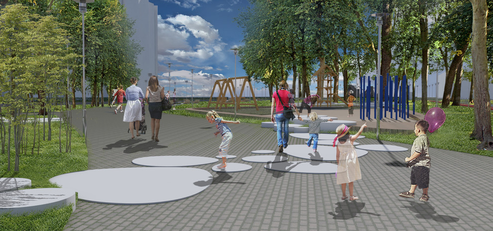 Концептуальное предложение благоустройства территории сквера Л.Ровнина